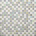 Mosaico de vidro branco quadrado de 15mm para o banheiro